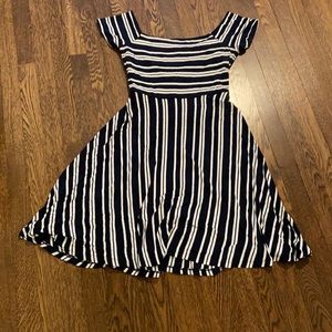 Loft cross back cutout dress